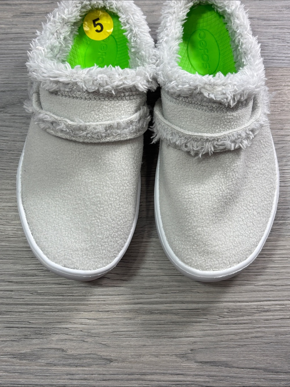 OOFOS Gray OOcoozie Slip-on Clog Mule - Womens 5 NEW - Picture 3 of 9